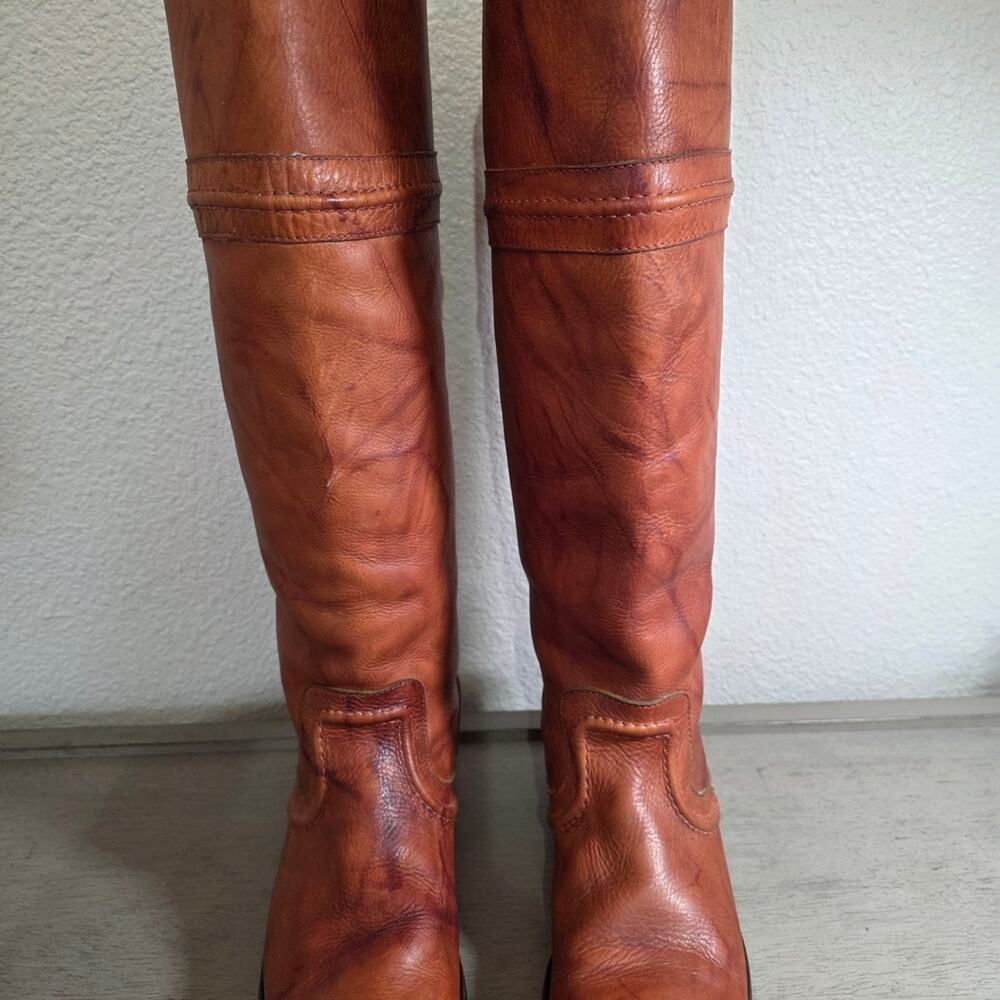 Frye Over the Knee Boots - Rich Brown Leather Size 8